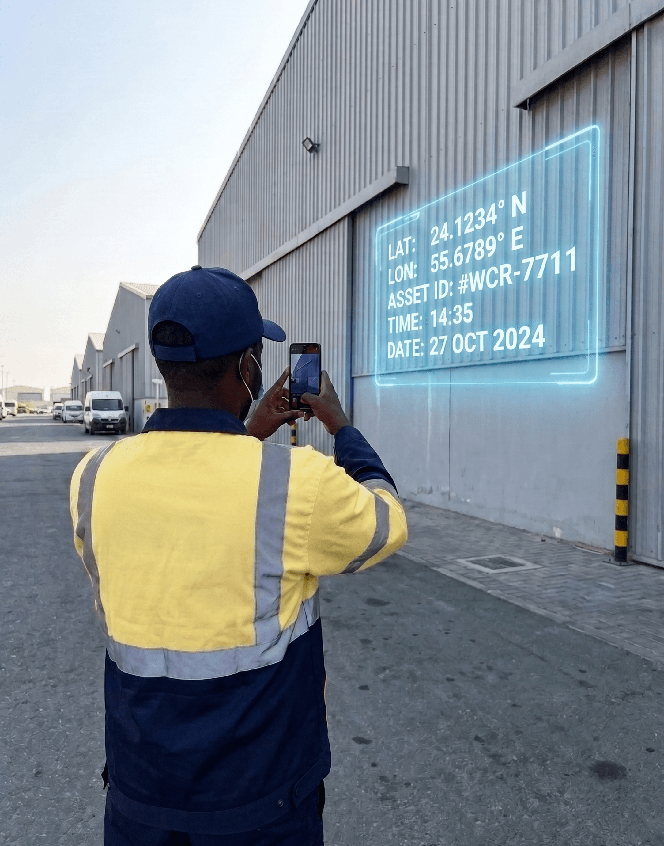 Field agent validating GPS data