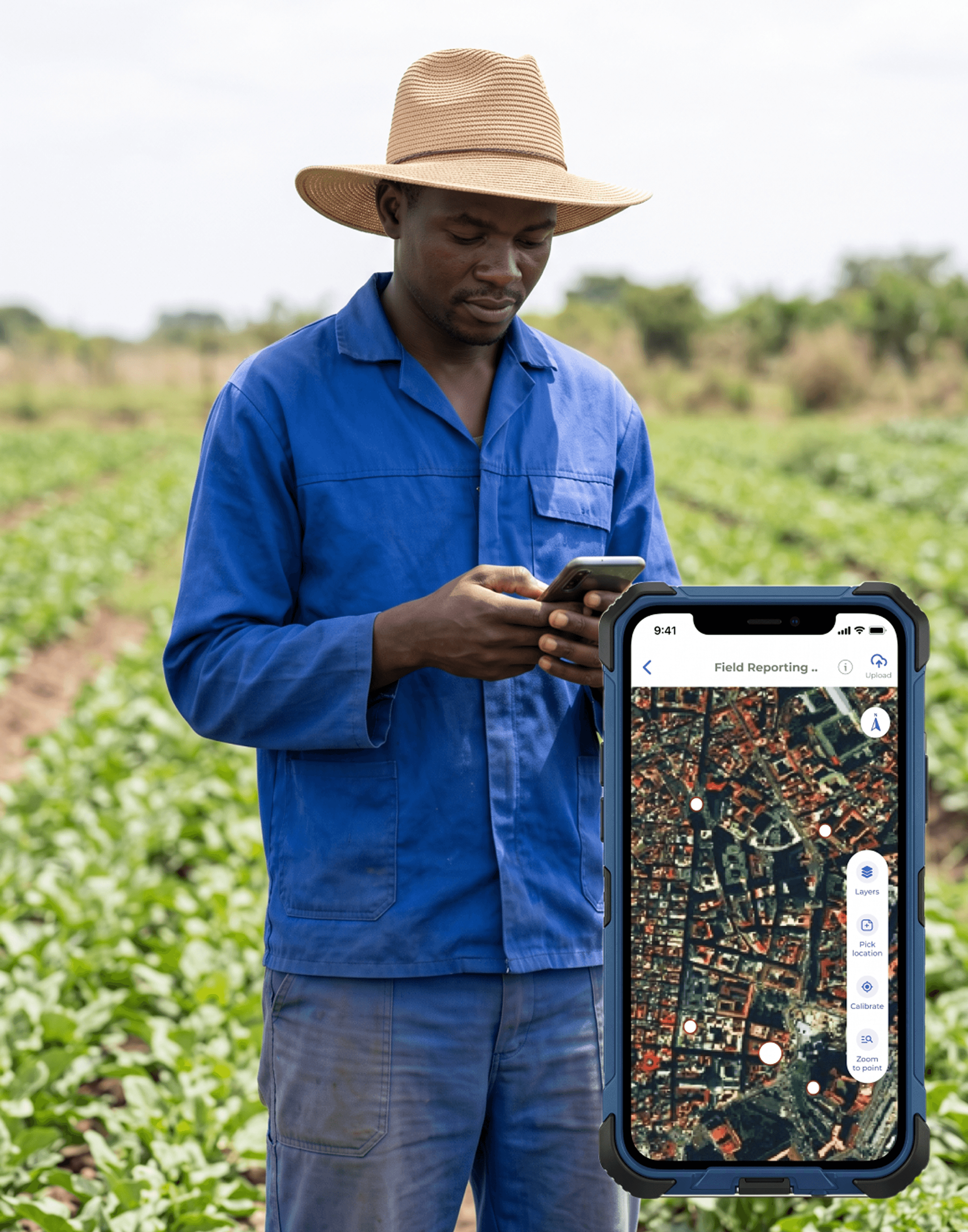 Field agent using a mobile device